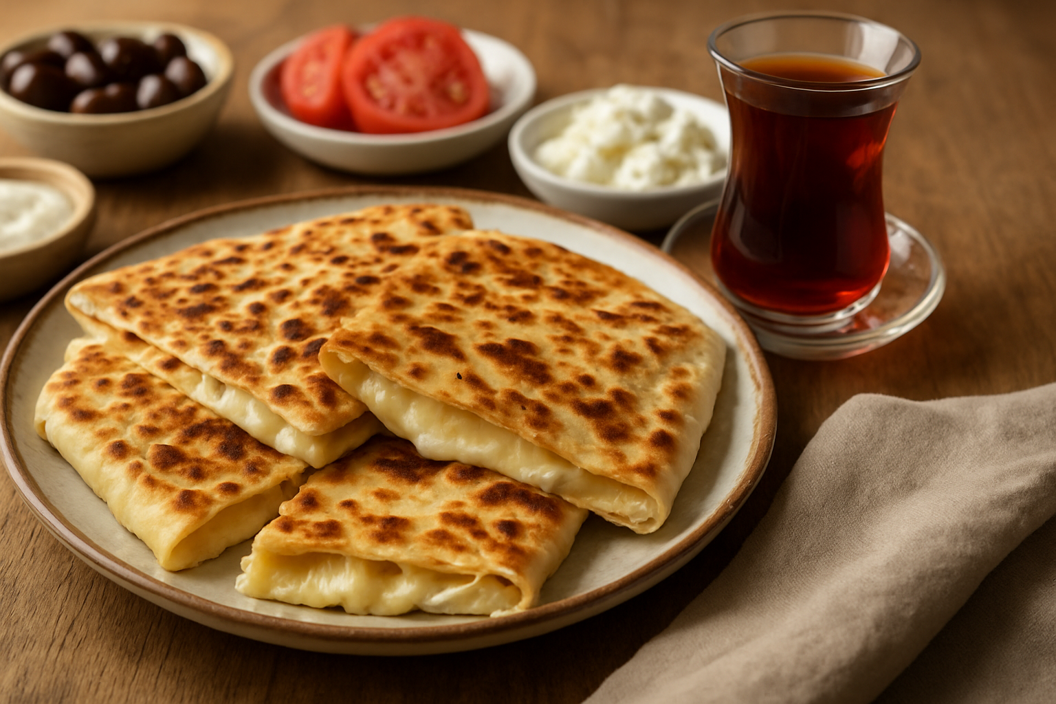 Kahvaltıya Özel Kaşarlı Gözleme Tarifi